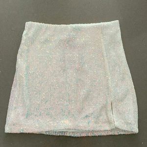 NWT girls iridescent sequins skirt